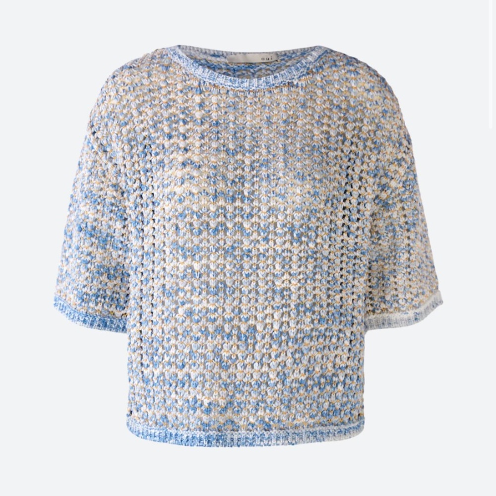 OUI KNITTED JUMPER MADE FROM A BUM WOOL BLEND